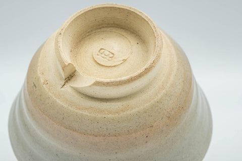 Japanese Teacup - Wide Beige Hagi-yaki Yunomi - 140ml - Tezumi