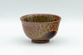 Japanese Teacup - Green Ash Glazed Tokoname-yaki Yunomi - 80ml - side view of the ash-glazed teacup