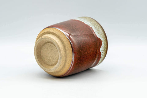 Japanese Teacup - Beige Hare's Fur Red Speckled Glazed Yunomi - 190ml - Tezumi