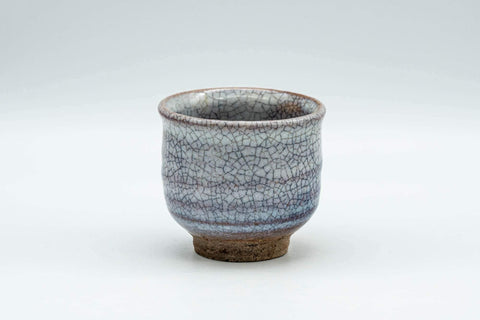 Tezumi — Japanese Teacup - White Glazed Hagi-yaki Guinomi - 60ml — front view from another angle
