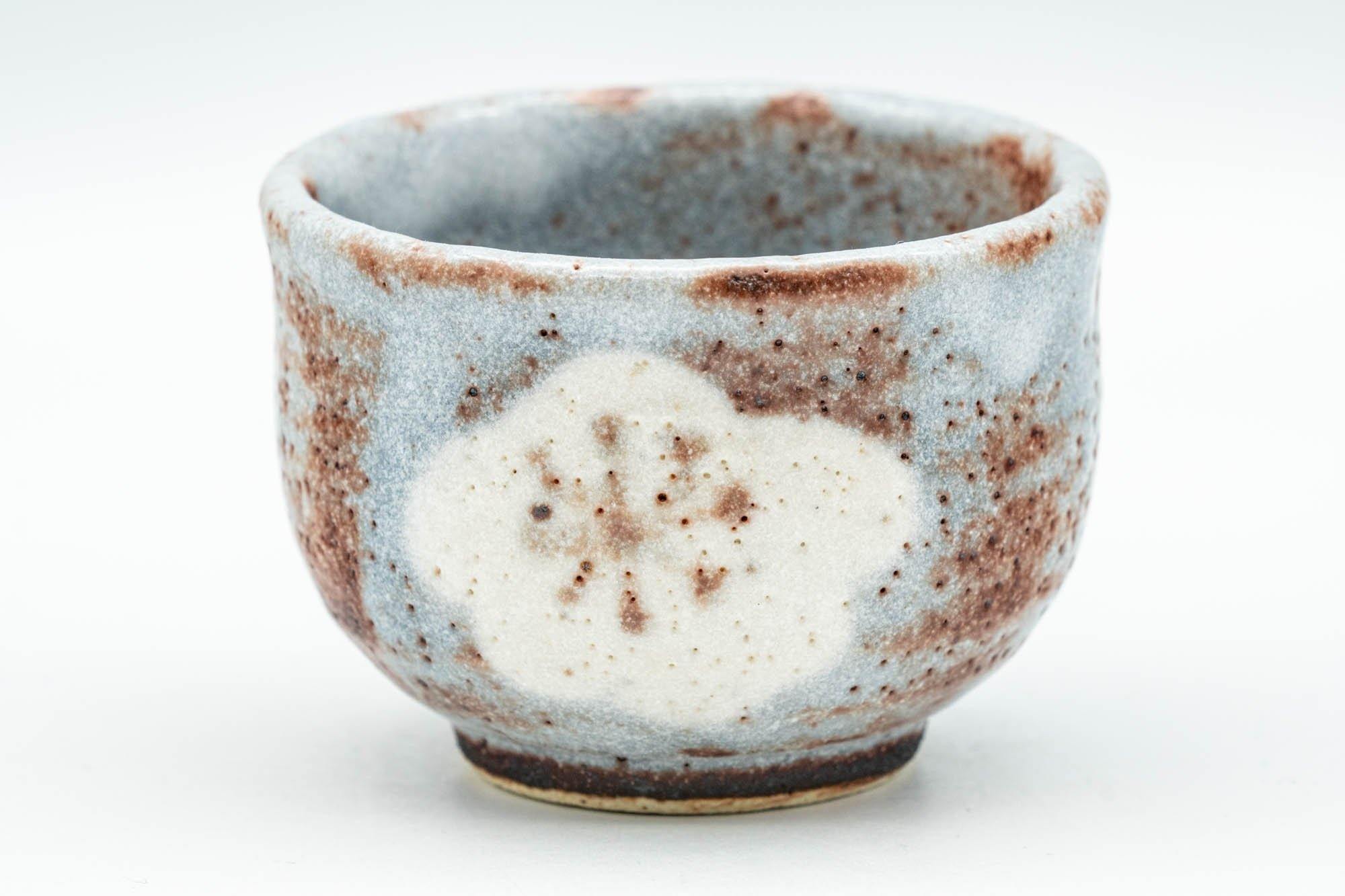 Japanese Teacup - Blossoms Blue Shino Glazed Guinomi - 60ml - Tezumi