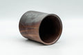Tezumi — Japanese Teacup - 備前焼 Patterned Tsutsu-gata Bizen-yaki Yunomi - 170ml — three-quarter view