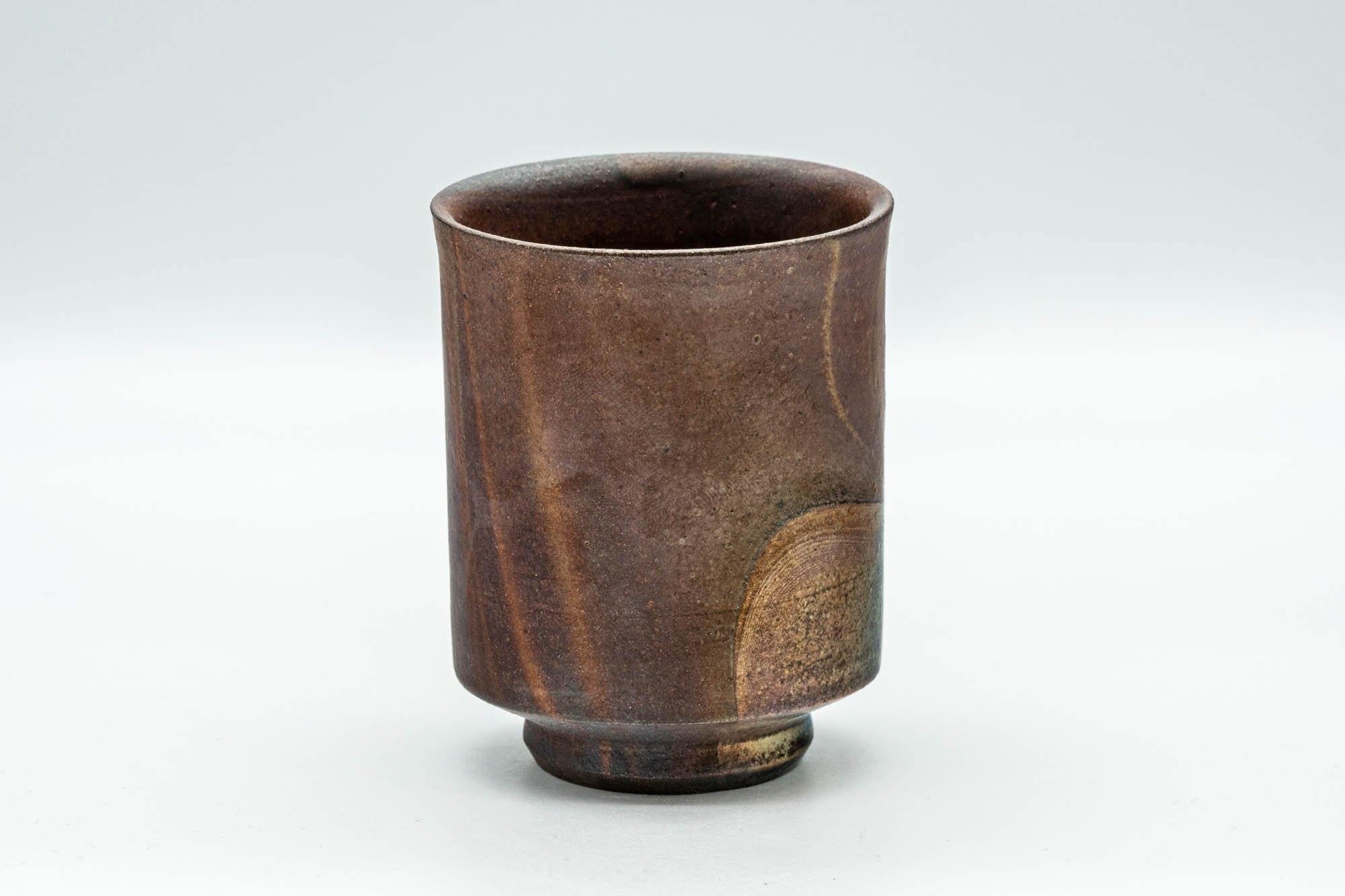 Japanese Teacup - 備前焼 Patterned Tsutsu-gata Bizen-yaki Yunomi - 170ml - Tezumi