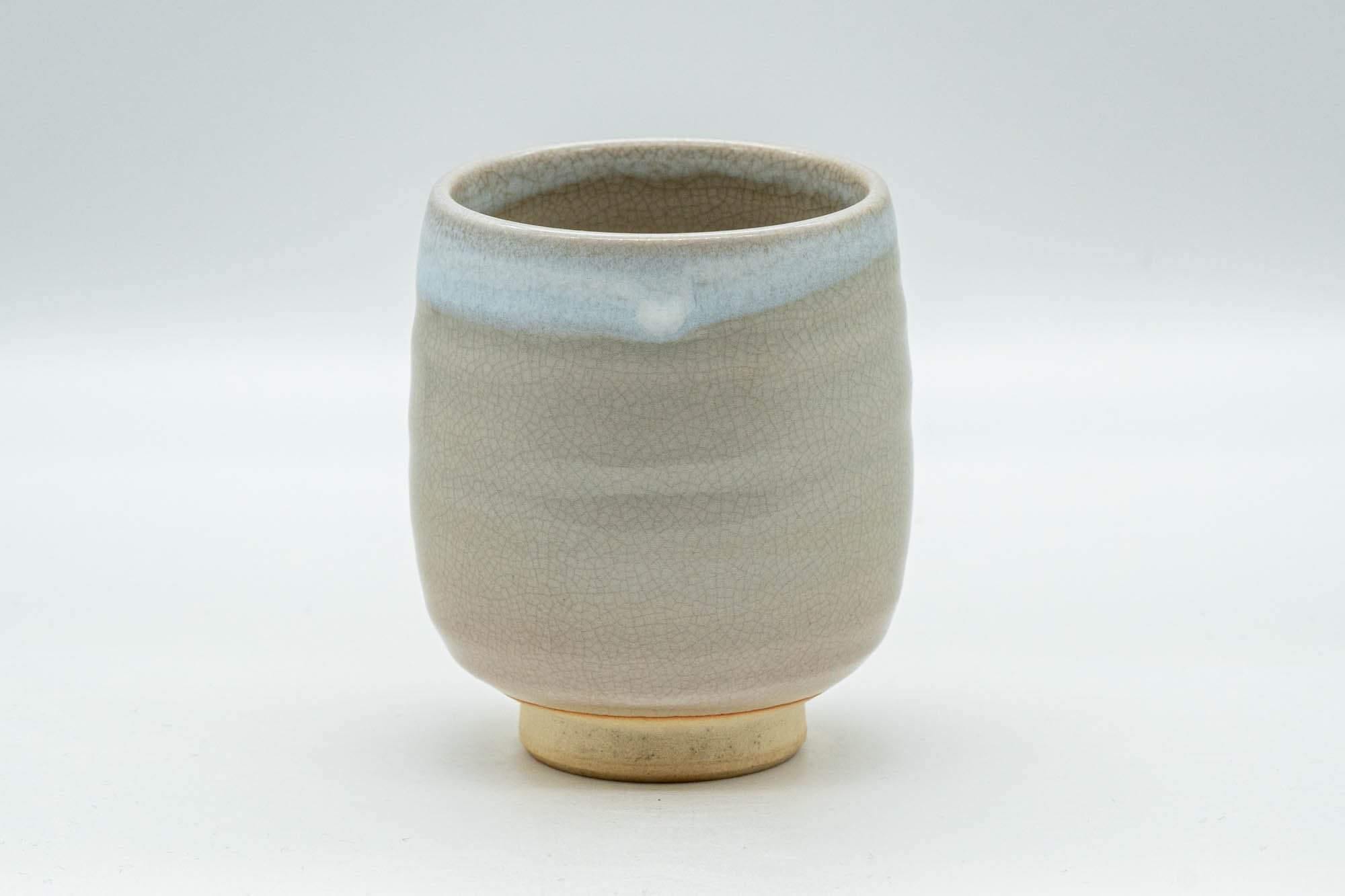 Japanese Teacup - Beige and White Glazed Hagi-yaki Yunomi - 180ml - Tezumi