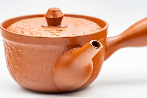 Japanese Kyusu - Floral Patterned Tokoname-yaki Teapot - 240ml - Tezumi