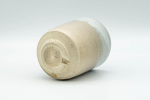 Japanese Teacup - Beige White Drip-Glazed Hagi-yaki Yunomi - 130ml - Tezumi