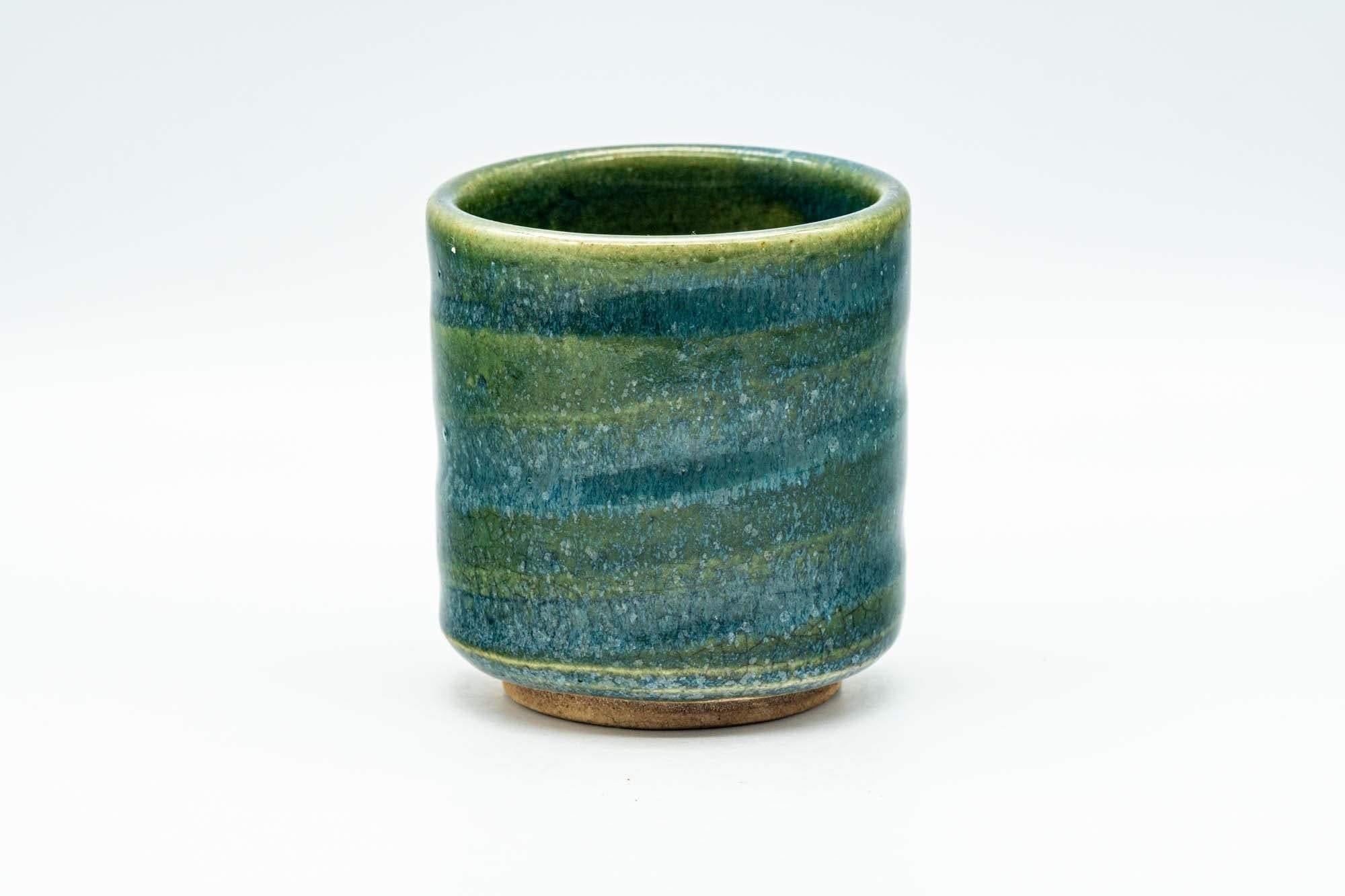 Japanese Teacup - Speckled Turquoise Green Glazed Yunomi - 140ml - Tezumi