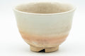 Japanese Teacups - Pair of Beige Pink Weathered Hagi-yaki Yunomi - 90ml - Tezumi