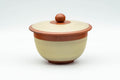 Tezumi — Japanese Teacup - Mountainous Tokoname-yaki Lidded Yunomi - 100ml — three-quarter view