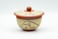 Tezumi — Japanese Teacup - Mountainous Tokoname-yaki Lidded Yunomi - 100ml — front view from another angle