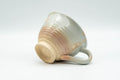 Japanese Teacup - Beige Gohonte Hagi-yaki Handled Yunomi - 140ml - Tezumi