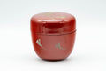 Japanese Natsume - Ginkgo Leaves Red Lacquer Matcha Tea Caddy - 100ml - Tezumi