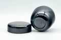Tezumi — Japanese Natsume - Floral Geometric Black Lacquer Matcha Tea Caddy - 100ml — side view