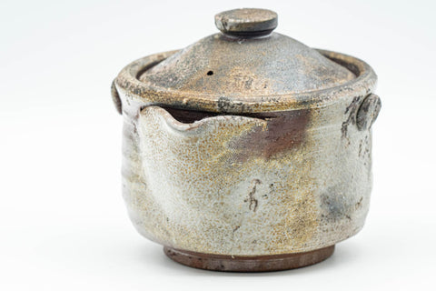 Japanese Tea Set - Wood-fired Bizen-yaki Do-ake Houhin Teapot with Katakuchi Yuzamashi Water Cooler