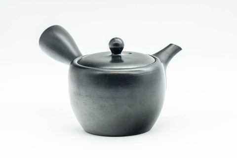 Japanese Kyusu - Black Kurodei Tokoname-yaki Teapot - 170ml - Tezumi