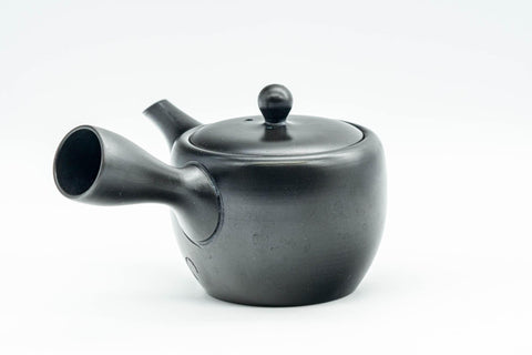 Japanese Kyusu - Black Kurodei Tokoname-yaki Teapot - 170ml - Tezumi