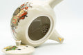 Tezumi — Japanese Kyusu - Golden Villagers Kutani-yaki Debeso Teapot - 300ml — side profile showing the spout and handle