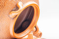 Japanese Tea Set - Morishita Gisen - Tokoname-yaki Debeso Dobin Teapot with 5 Yunomi Teacups - closeup of the hobnail texture and glazed interior
