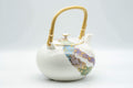 Japanese Dobin - Wavy Patterned Porcelain Arita-yaki Debeso Teapot - 500ml - Tezumi