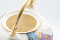 Japanese Dobin - Wavy Patterned Porcelain Arita-yaki Debeso Teapot - 500ml - Tezumi