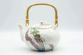 Japanese Dobin - Wavy Patterned Porcelain Arita-yaki Debeso Teapot - 500ml - Tezumi