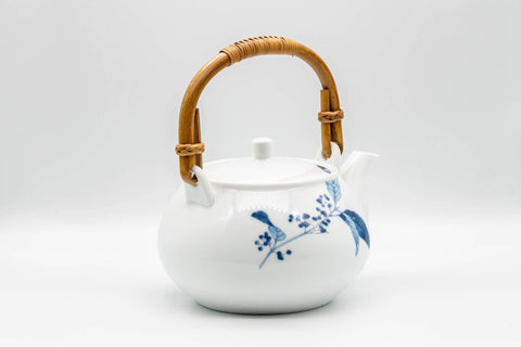 Japanese Dobin - Floral Arita-yaki Porcelain Debeso Teapot - 700ml - Tezumi