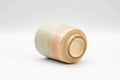 Tezumi — Japanese Teacup - Beige White Drip-Glazed Hagi-yaki Yunomi - 150ml — top-down view of the interior
