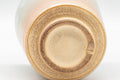 Tezumi — Japanese Teacup - Beige White Drip-Glazed Hagi-yaki Yunomi - 150ml — inverted showing the foot ring