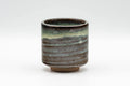 Japanese Teacup - Green Hare's Fur Drip-Glazed Yunomi - 110ml - Tezumi