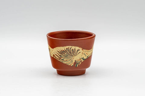 Tezumi — Japanese Teacup - Nerikomi Striped Tokoname-yaki Guinomi - 25ml — front view