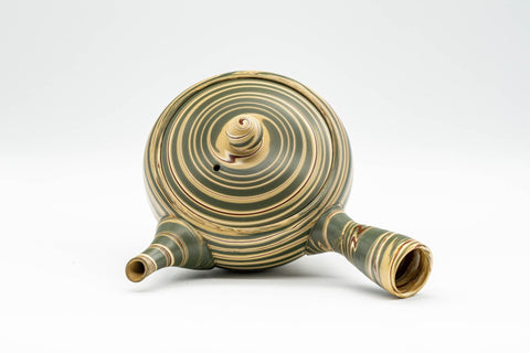 Japanese Kyusu - 陶仙 Hida Tosen - Nerikomi Tokoname-yaki Debeso Teapot - 230ml