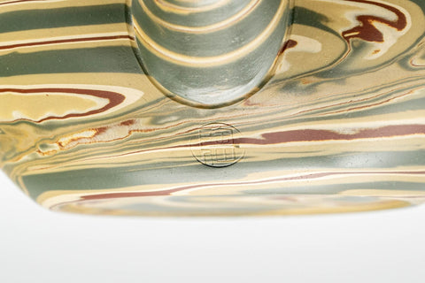 Japanese Kyusu - 陶仙 Hida Tosen - Nerikomi Tokoname-yaki Debeso Teapot - 230ml