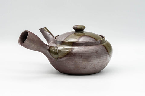 Japanese Kyusu - Ash Glazed Banko-yaki Teapot - 240ml - Tezumi