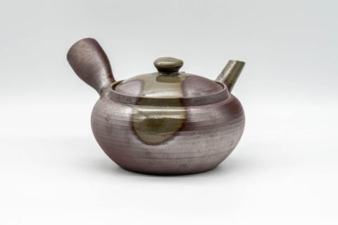 Japanese Kyusu - Ash Glazed Banko-yaki Teapot - 240ml - Tezumi