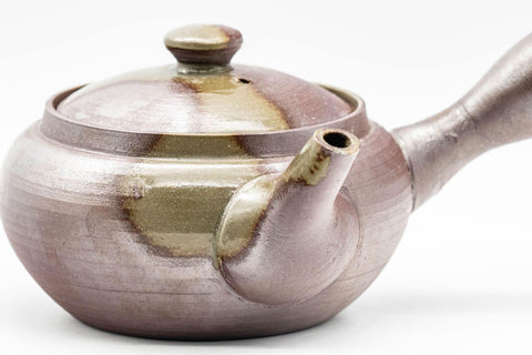 Japanese Kyusu - Ash Glazed Banko-yaki Teapot - 240ml - Tezumi