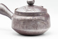 Japanese Kyusu - Floral Engraved Banko-yaki Debeso Teapot - 250ml - Tezumi