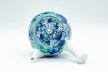 Japanese Tea Set - Blue Green Floral Arita-yaki Debeso Kyusu Teapot with 4 Yunomi Teacups - Tezumi