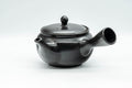 Japanese Kyusu - Black Kurodei Tokoname-yaki Basket Strainer Teapot - 330ml - Tezumi