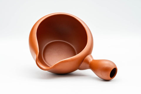 Tezumi — Japanese Yuzamashi - Side-handled Tokoname-yaki Water Cooler - 300ml — top-down view of the interior