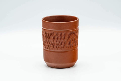 Tezumi — Japanese Teacup - Scaled Exterior Tokoname-yaki Yunomi - 120ml — front view