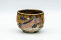 Japanese Teacup - Brown Green Wabi-Sabi Yunomi - 80ml - Tezumi