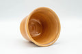 Tezumi — Japanese Teacup - Crazed Beige-Orange Hagi-yaki Yunomi - 150ml — three-quarter view