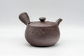 Tezumi — Japanese Kyusu - Engraved Geometric Banko-yaki Debeso Teapot - 200ml — three-quarter view