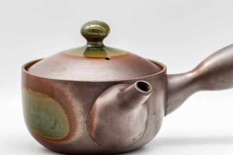 Japanese Kyusu - 昇龍窯 Shoryu Kiln Green Glazed Banko-yaki Teapot - 230ml - Tezumi