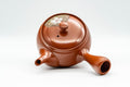Japanese Kyusu - Floral Engraved Tokoname-yaki Debeso Teapot - 320ml - Tezumi