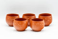 Japanese Tea Set - 常滑焼 Engraved Tokoname-yaki Debeso Kyusu with 5 Yunomi - Tezumi