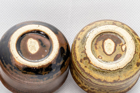 Japanese Teacup Set - 5 Uniquely Glazed Tsutsu-gata Guinomi - 45ml